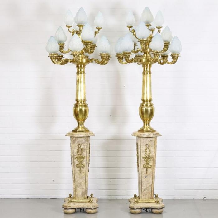 Zámecké barokní stylové lampy