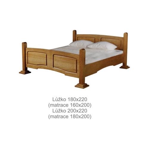 Rustikální postel 160x200