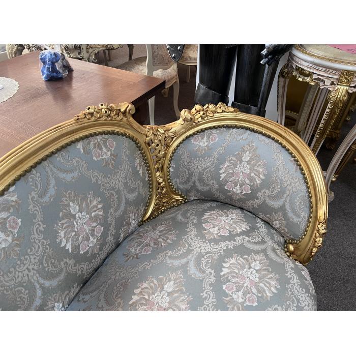 Zámecký barokní Sofa modrý