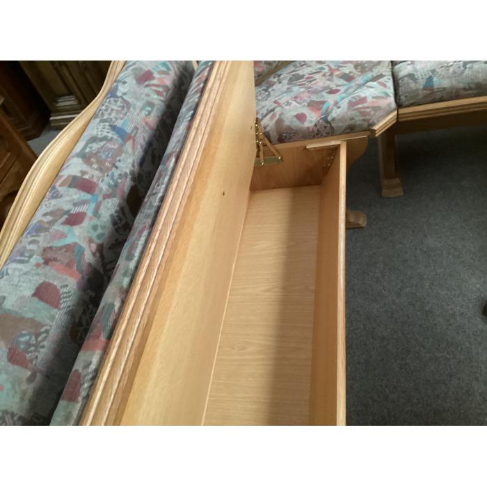 Rustikální rohová lavice a D 202 cm