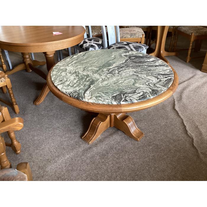 Rustikální kulatý stůl O 108 cm