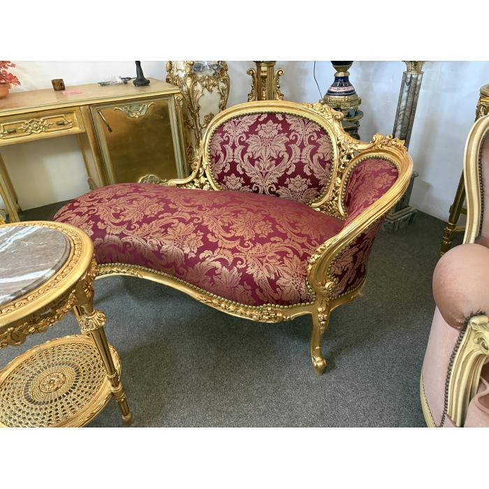 Zámecké barokní Sofa rudé