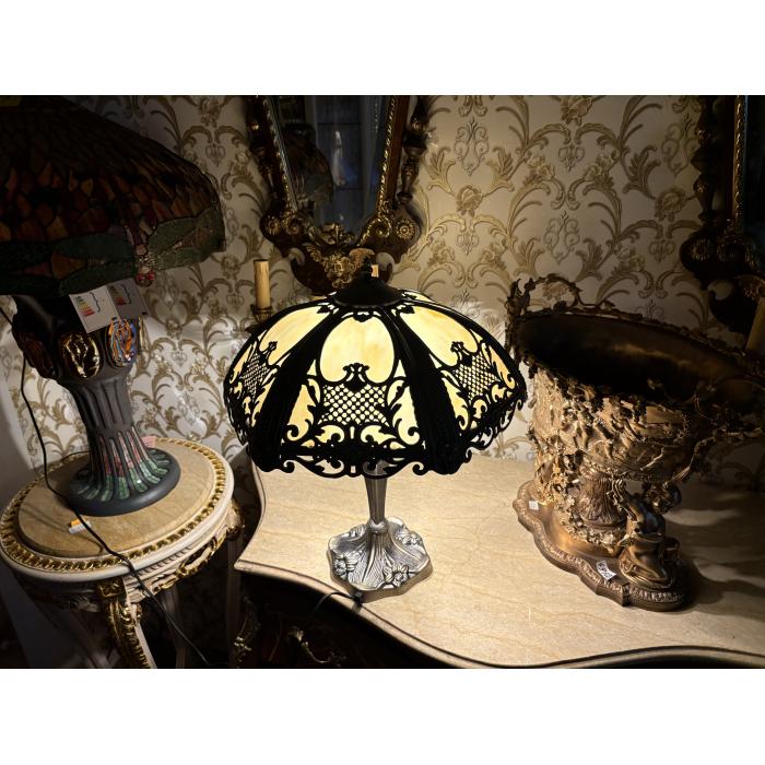 Tiffany lampa střibrna