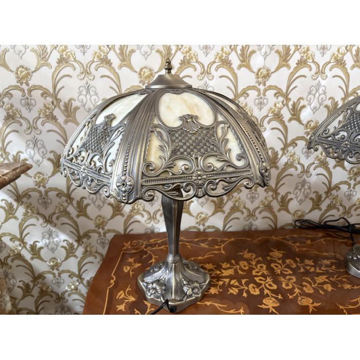 Tiffany lampa střibrna