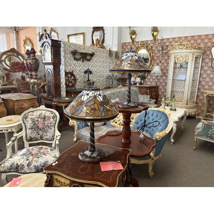 Tiffany lampa hněda