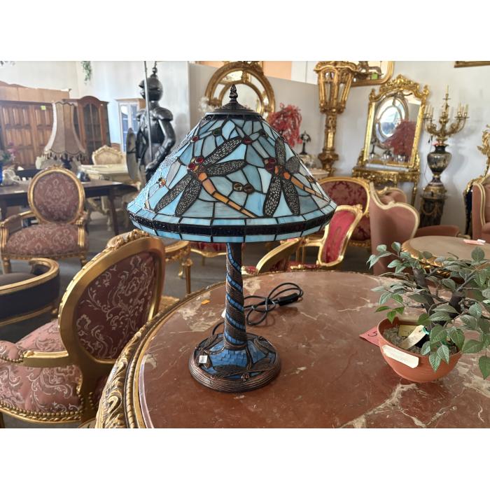 Tiffany lampa světle modra