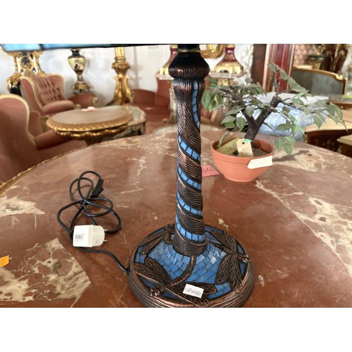 Tiffany lampa světle modra