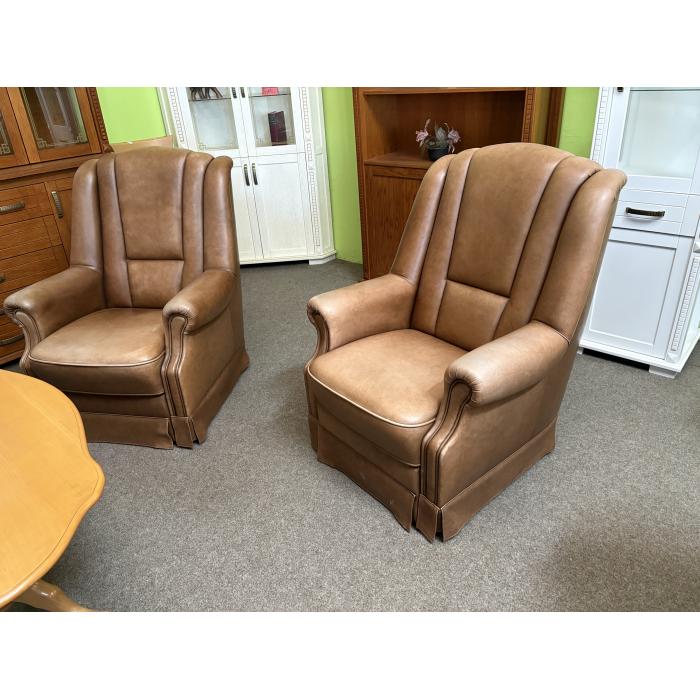 Rustikální sedací souprava 4+1+1 celokožená