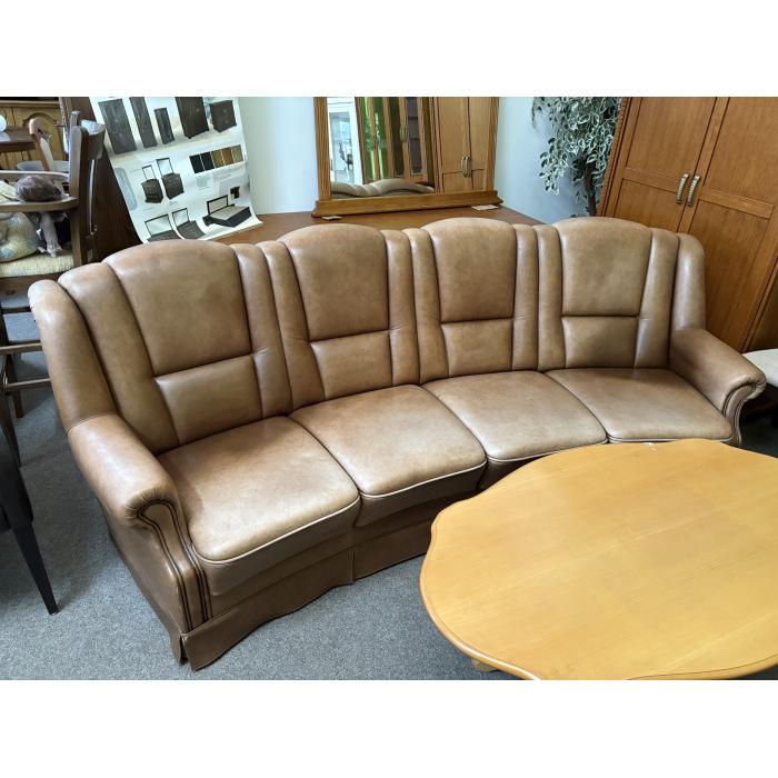 Rustikální sedací souprava 4+1+1 celokožená