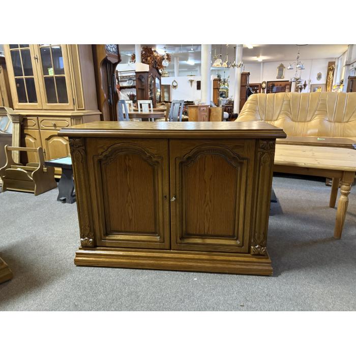 Rustikální komoda D 115 cm tmavá