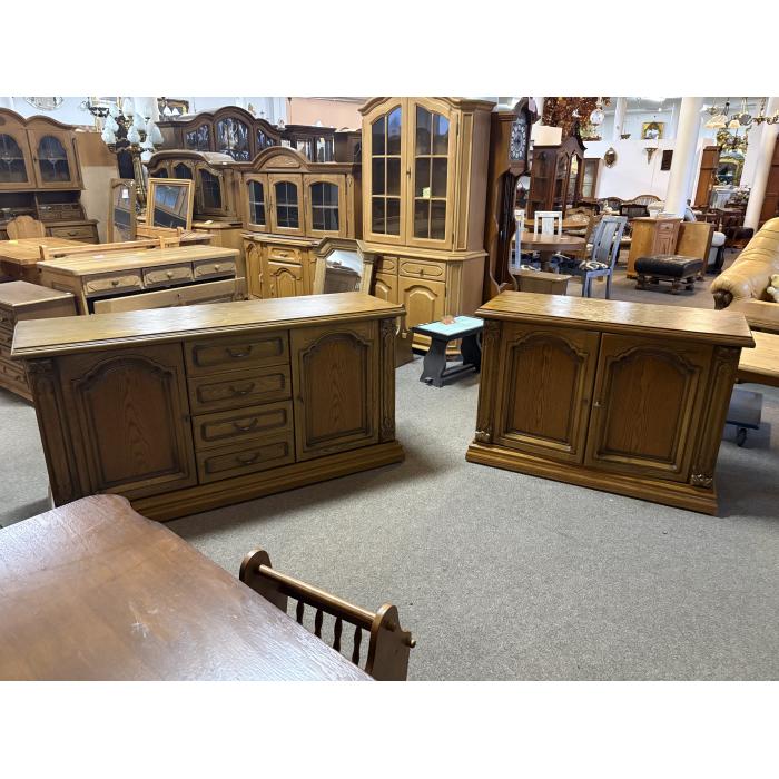 Rustikální komoda D 115 cm tmavá