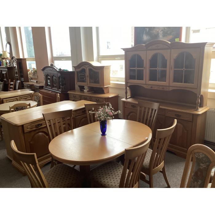 Rustikální dubová židle