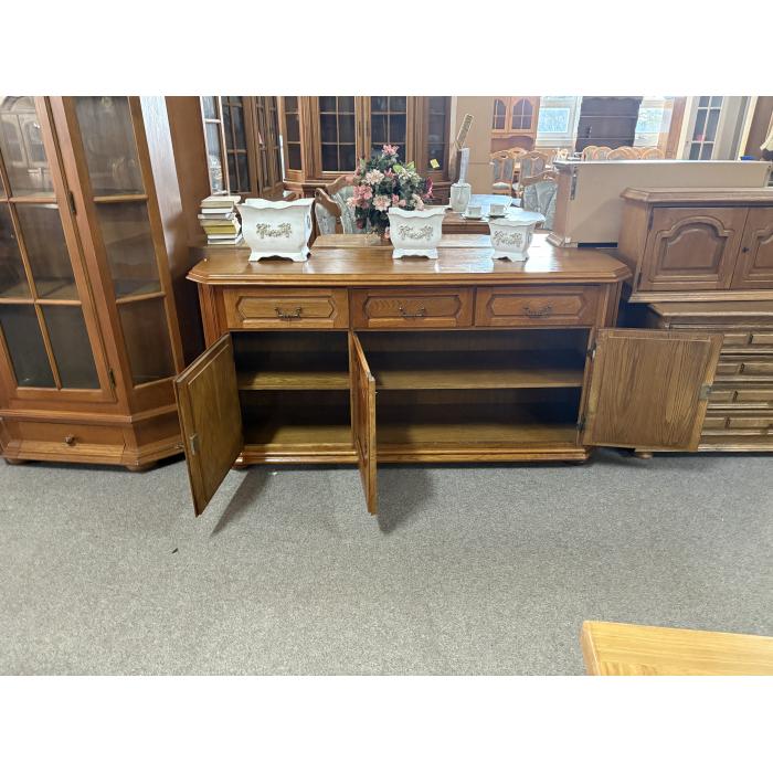 Rustikální komoda tmavá d163cm