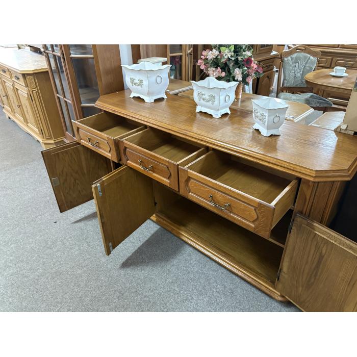 Rustikální komoda tmavá d163cm