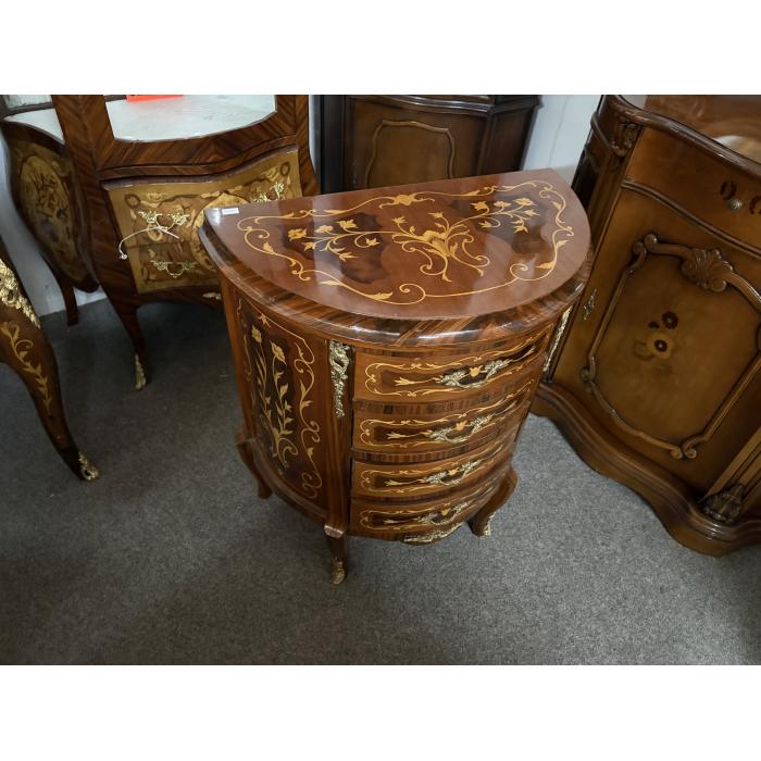 Barokní komoda půlkruhová d69