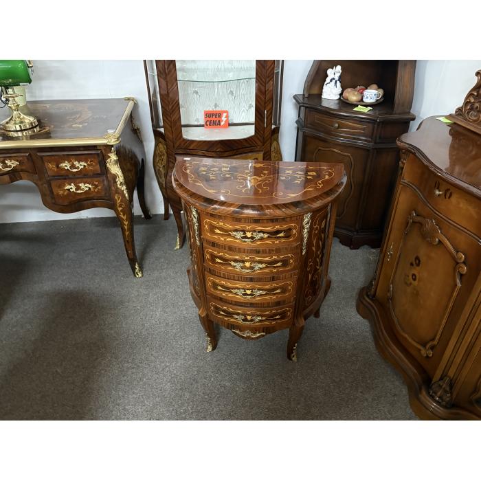 Barokní komoda půlkruhová d69