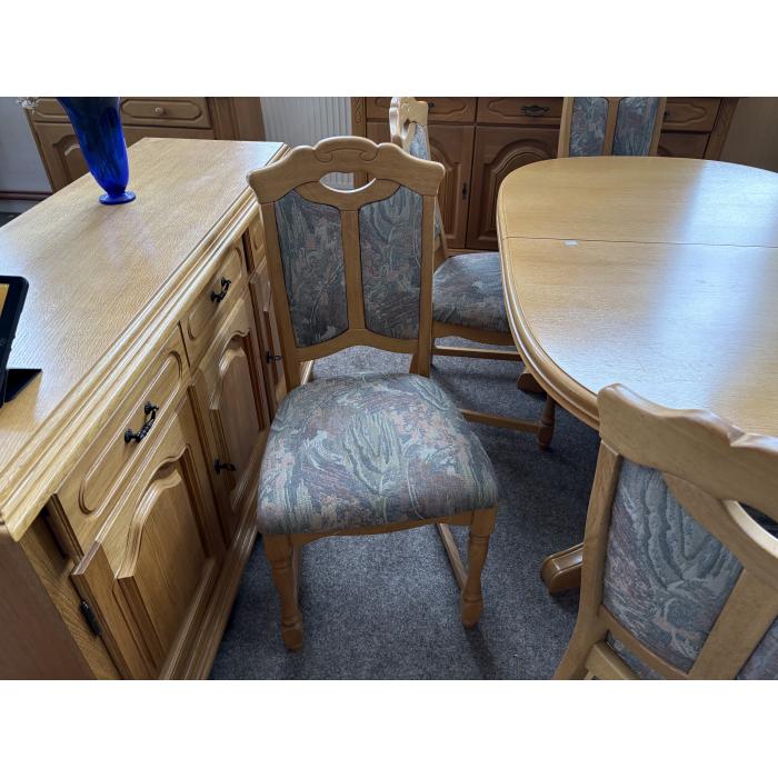 Rustikální dubové židle světle TOP