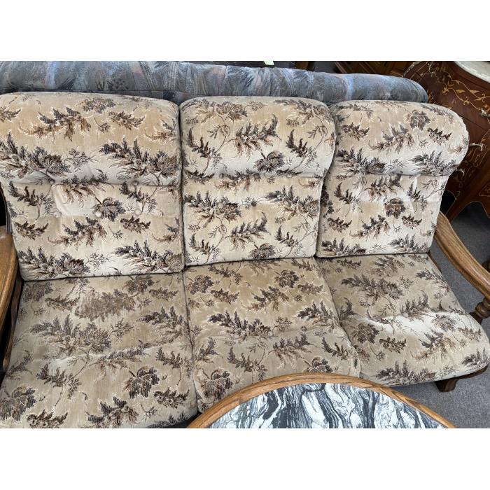 Rustikální sedací souprava 3 + 1 + 1 látková