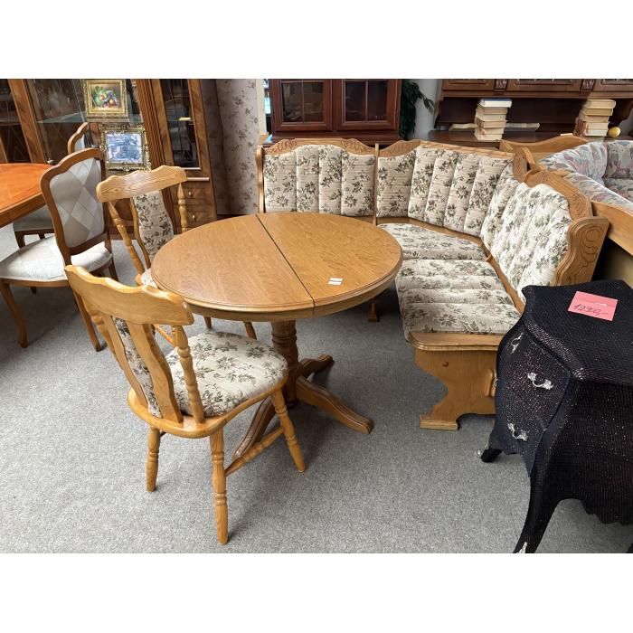 Rustikální rohová lavice