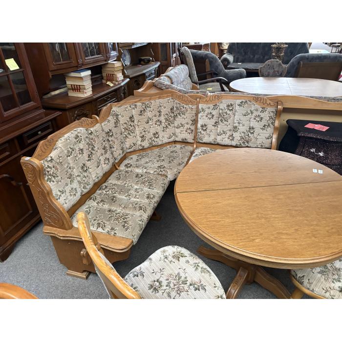 Rustikální rohová lavice