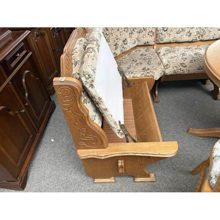 Rustikální rohová lavice