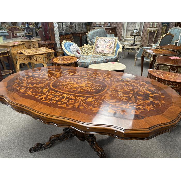 Rustikální jídelní stůl intersie