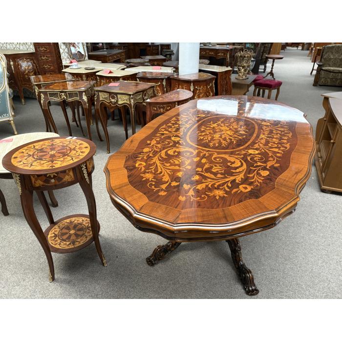 Rustikální jídelní stůl intersie