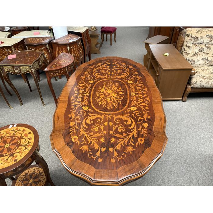 Rustikální jídelní stůl intersie